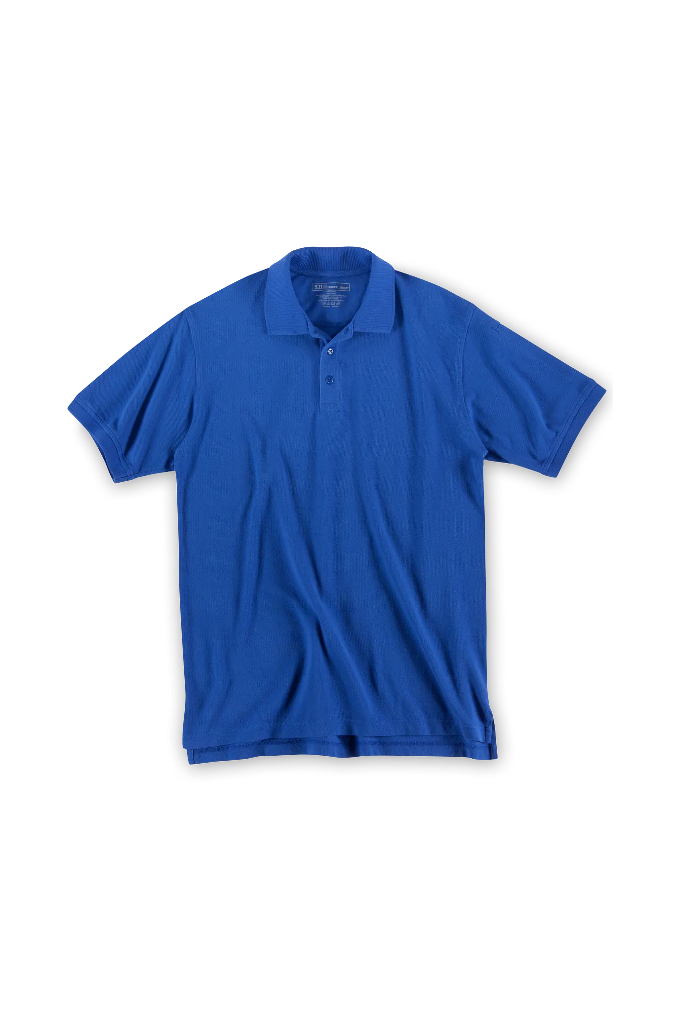 Tactical Polo Shirt, 100% Cotton, Button, Academy Blue, S